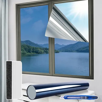 Obrázek produktu pro Reflexní fólie na okna, samolepicí, rozměry 60 x 200 cm, s UV ochranou pro interiéry
