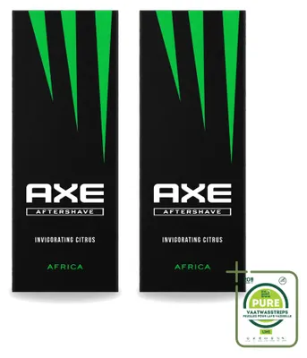 Image de 2 x Après-rasage Axe Africa - 100 ml - Lot de 2 pièces
