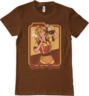 Produktbild von Coping With Stress T-Shirt - Medium  - Brown