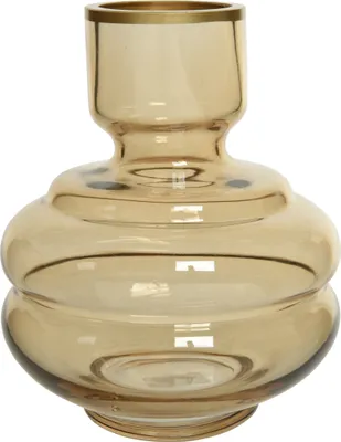 Produktbild von Decoris Vase Glas pfirsich 15,5 x 18 cm