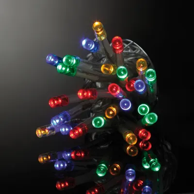 Image de Guirlande 80 Led blanc chaud 3m fil transparent
