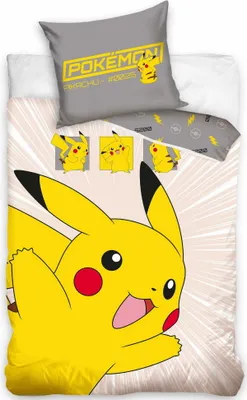 Produktbild von Jugendbettwäsche 160x200 Pokemon Pikachu Pokemons