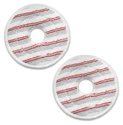 2er-Pack Mikrofaser-Wischbezüge, kompatibel mit Wischmopp, rot