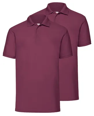 Produktbild von Doppelpack Fruit of the Loom 65/35 Polo + GRATIS MyShirt Stoffbeutel