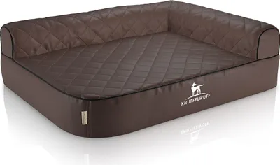 Orthopdisches Eck-Hundebett Winslow XXL Lehne Links schwarz