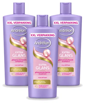Immagine prodotto di 3 flaconi di shampoo Andrélon Extra Lucentezza - 685 ml ciascuno - confezione  - 3 pezzi