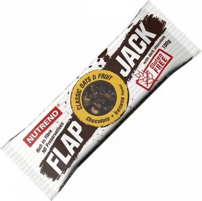 Obrázok produktu pre Nutrend Flapjack Gluten Free 100 g čokoláda-kokos / Energetické tyčinky / Lahodná ovsená tyčinka bez lepku