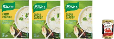 Produktbild von 3x Knor Crema Carciofi Artischockencreme 3 Portionen 88gr ++ Italian Gourmet polpa 400g