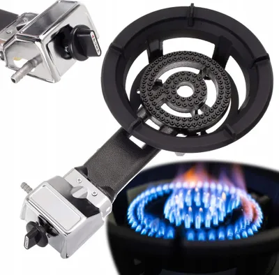 Produktbild von Kuchenka żeliwna z palnikiem gazowym PIEZO FIRE Kuchenka turystyczna 8,5kW