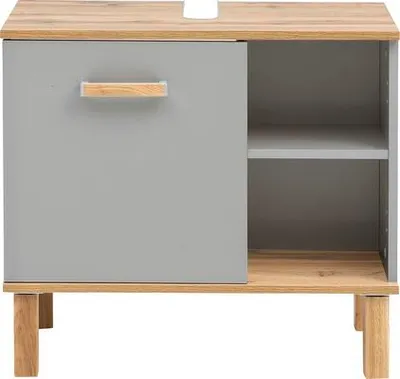 Obrázok produktu pre Kúpeľňová skrinka pod umývadlo Möbelpartner Padua platina 65,2 x 60,1 x 35 cm