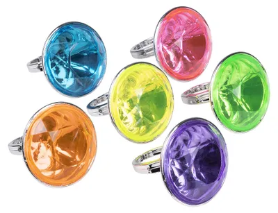 Imagen del producto de Juegos de anillos joya, diámetro 3 cm | 6 unidades