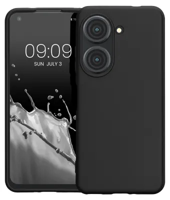 Produktbild von kwmobile Handyhülle für ASUS Zenfone 10 / Zenfone 9 Hülle - TPU Case - Kabelloses Laden - Schutzhülle Cover in Schwarz matt