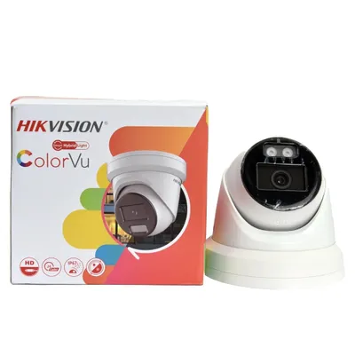 Image de Caméra IP Hikvision, résolution 8MP, vision nocturne couleur, 8MP blanc, 2,8 mm