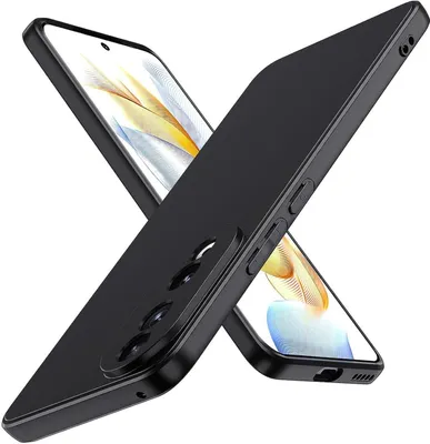 Produktbild von Conie TPU Schutzhülle für Honor 90 Tasche Case Cover Bumper Silikon Hülle in Schwarz matt