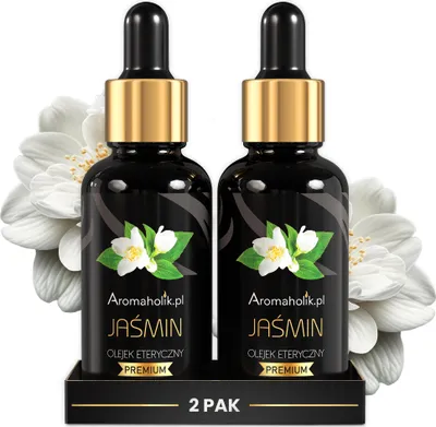 Imagen del producto de Aceite esencial de jazmín orgánico premium (2 x 30 ml) - 100% natural