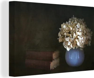 Produktbild von OneMillionCanvasses® - Leinwandbilder - 150x100 cm, Hortensie - Stilleben - Blumen, Wandbilder Kunstdruck Wanddekoration