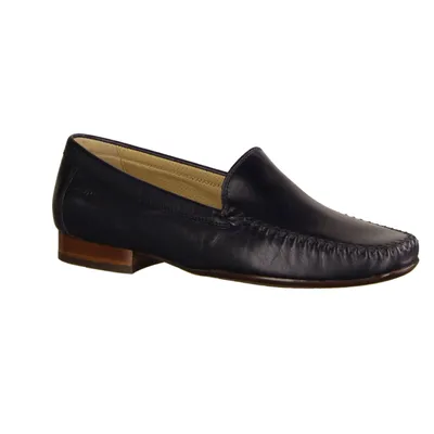 Produktbild von Sioux Campina Damenslipper, Leder, Dunkelblau (Night),  - Damenschuhe Slipper / Trotteur, Blau, leder (candala), absatzh&oumlhe: 15 mm