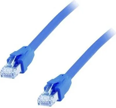 Produktbild von Equip Patchkabel Cat8.1 S/FTP 2xRJ45 1.00m blau LSZH Polybeutel