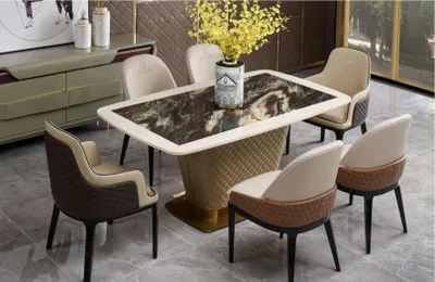 Image de Table de salle à manger Table de bureau Design Bois Table de conférence Nouveau tables de réunion