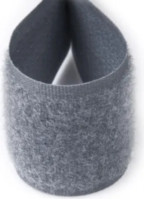 Obrázek produktu pro Suchý zip 25mm šedý, metráž, smyčky / 1 m