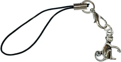 Produktbild von Affe Handyanhänger Miniblings Handy Tempelaffe Indien Säugetier Äffchen Silbern