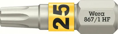 Produktbild von Wera 867/1 TORX HF Bit mit Haltefunktion, TX 25 x 25 mm