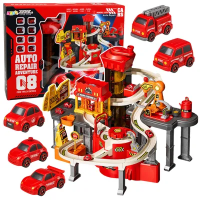 Productafbeelding van Interactieve baanparkeerworkshop Autowasstraat 8 auto's Brandweer