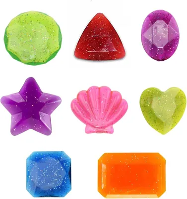 Produktbild von Tauchsportspielzeug 8 Stück, sinkende Tauchsteine, bunt, für Kinder, für im Wasser