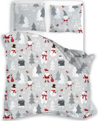 Produktbild von Bettwäsche, Baumwollbettwäsche, Weihnachten Scandic 140x200 079 Schneemänner