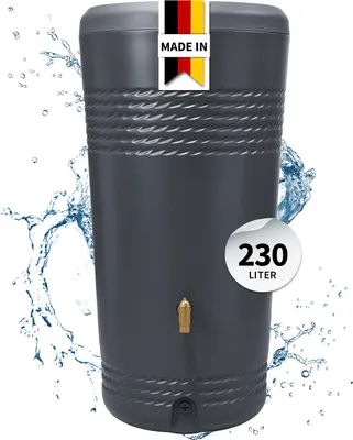 Produktbild von 4rain MILO 2in1 Regenspeicher 230 Liter graphite grey inkl. Pflanzschale