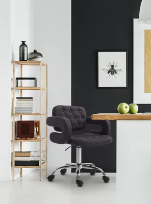Produktbild von Arbeitshocker Dublin Stoff schwarz
