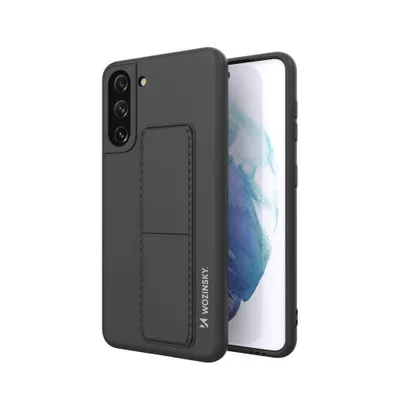 Produktbild von Wozinsky Kickstand Case Silikonhülle mit Ständer Samsung Galaxy S21+ 5G schwarz