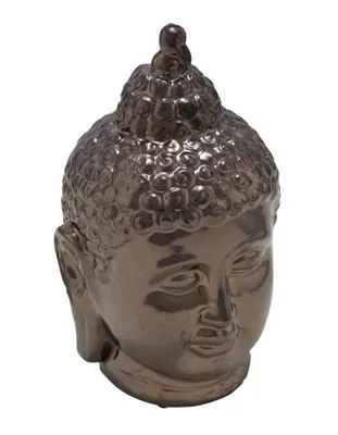 Produktbild von Keramikbuddhakopf dunkelbronze, handgefertigt, *Germany*