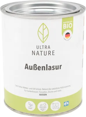 Produktbild von Ultra Nature Außenlasur 750 ml schiefergrau