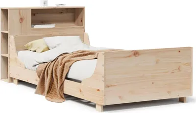 Produktbild von vidaXL Massivholzbett ohne Matratze 75x190 cm Kiefernholz