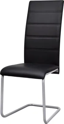 Produktbild von vidaXL Freischwinger 6 Stk. Schwarz Kunstleder