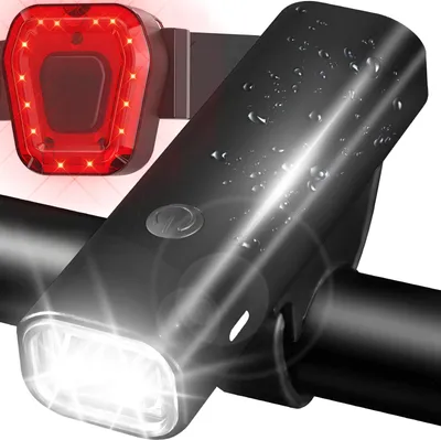 Immagine prodotto di Lampada ricaricabile per bicicletta anteriore posteriore 2000 mAh fino a 400lm