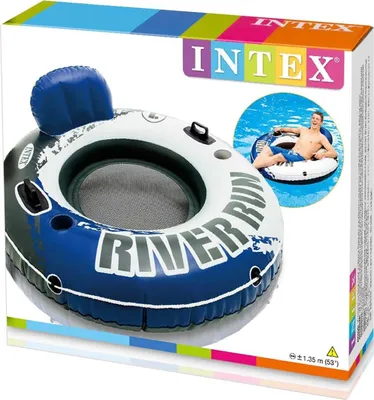 Produktbild von Intex Schwimmring River Run 1 58825EU mit Netzboden Rückenlehne Becherhalter
