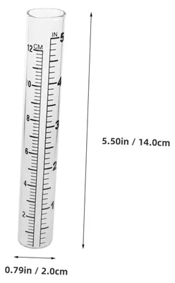 Imagen del producto de Tubos de ensayo para pluviómetro, 12 cm, paquete de 2 unidades, para jardinería y agricultura
