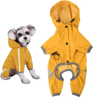Image de Manteau de pluie pour chien - Imperméable - Réfléchissant - Réglable