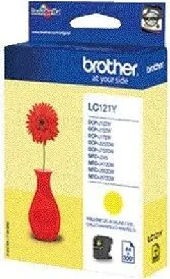 Produktbild von Brother - Tintenpatrone LC-121Y gelb | 5 Stück