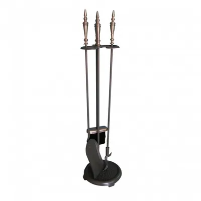 Produktbild von Kaminbesteck 4tlg 73cm gussgrau Stahl Ofen Kamingarnitur Kamino Trend