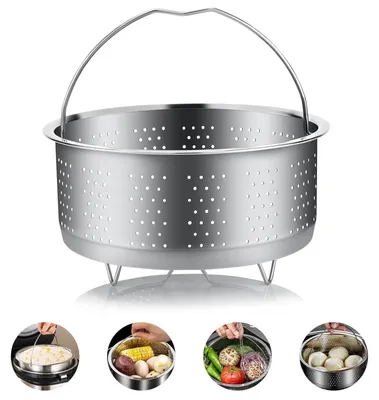Productafbeelding van Stoompan - Stoomkoker - Stoominzet - Roestvrij staal 304 - 20 cm