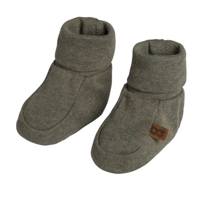 Produktbild von Baby's Only Booties Melange - Khaki - 0-3 Monate - 100% Baumwolle