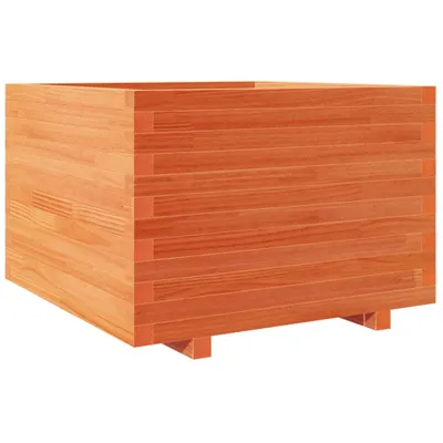 Produktbild von vidaXL Pflanzkübel Wachsbraun 70x70x49,5 cm Massivholz Kiefer