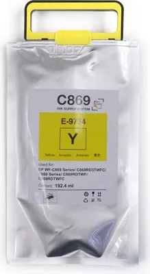Image de JetWorld Jaune EPSON T9734 Cartouche d'encre C13T973400 de rechange