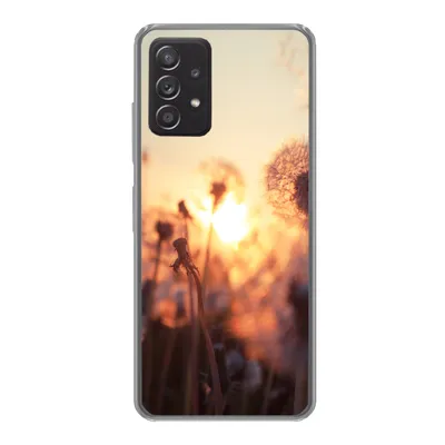Produktbild von MuchoWow® Handyhülle Schutzhülle Hülle für Samsung Galaxy A33 5G Löwenzahn - Sonnenuntergang - Frühling Silikon Softcase Handy Hülle - Kartenhalter