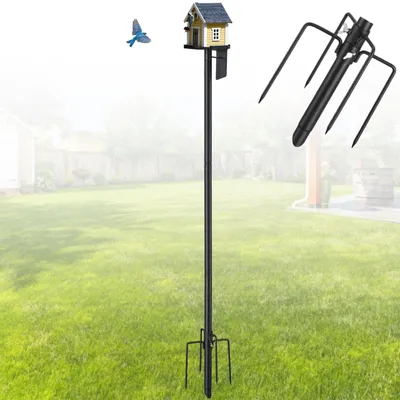 Produktbild von Vogelhaus-Ständer - Verstellbare Metallhalterung für Futterhaus, 220 cm
