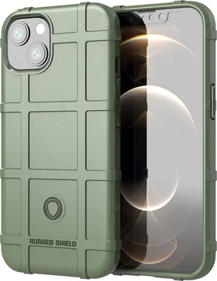 Obrázek produktu pro Pro iPhone 13 mini Rugged Shield Full Coverage Shockproof TPU pouzdro (zelené)