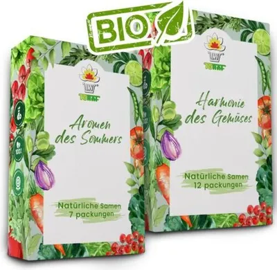 Produktbild von Samen Gemüsesamen Gemüsesamenset Gemüsesorten 21 Stück Gemüse Samen Mix Zwiebel Totkohl Dill Brokkoli Karotte Gurke Rote Beete